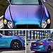 Lypumso Chameleon Blue to Purple Vinyl Wrap, Matte Car Wrap Vinyl Vehicle Adhesive Film Air Release Stretchable Color Change Car Stickers DIY Decals for Auto Exterior Interior 1ft x 10ft