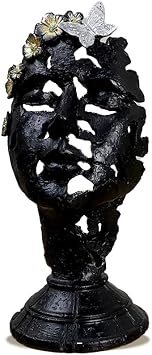 Bookshelf Decor Thinker Statue, Abstract Art Desk Sculpture, Modern Figurine Aesthetic Sculpture, Home Decor Accents for Living Room Office Shelves Coffee Table Desk Decor Black