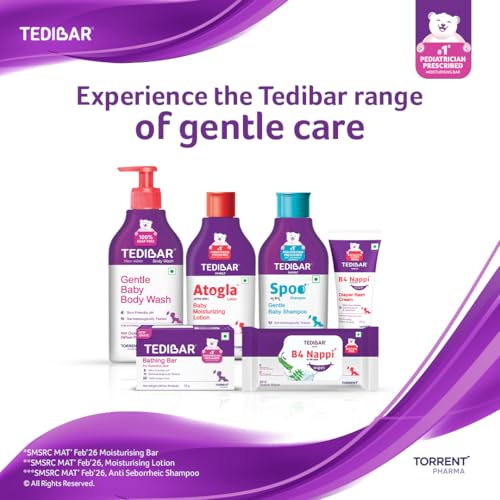 Image of Tedibar Rich Moisturising Baby Body Wash 400ml with Skin Friendly PH