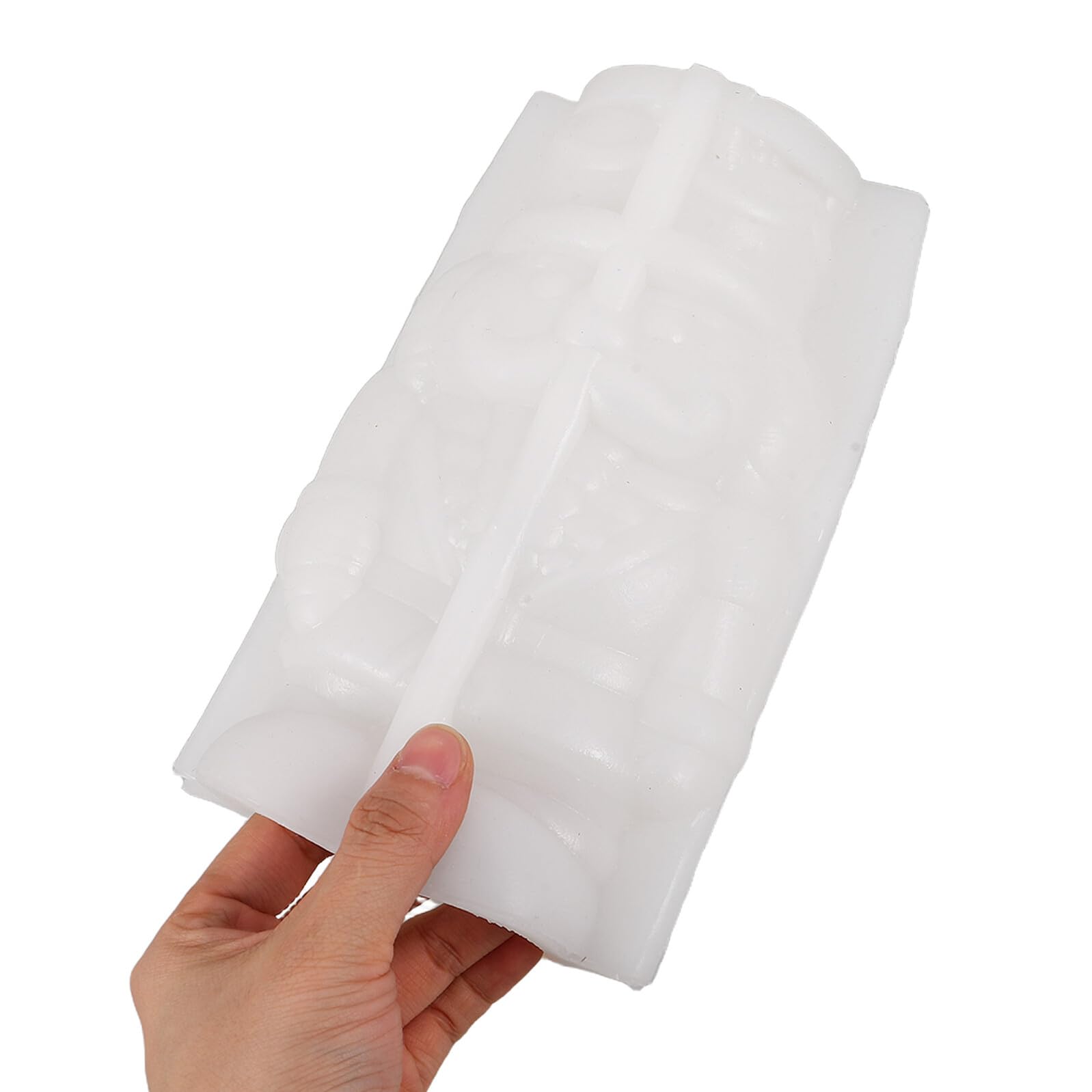 BESTonZON Moule à Bougie Silicone Grosse Taille Forme Soldat Casse-Noisette, Moule Artisanal Résine Époxy DIY pour Bougies, Chandeliers et Décorations de Noël, Résistant la Chaleur,