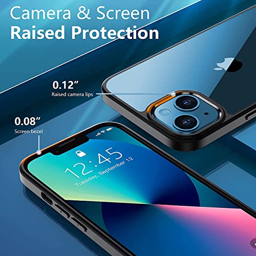 Amozo-Ultra-Hybrid-Camera-and-Drop-Protection-Back-Cover-Case-for-iPhone-13-Polycarbonate-Back-Transparent-Sides-Black