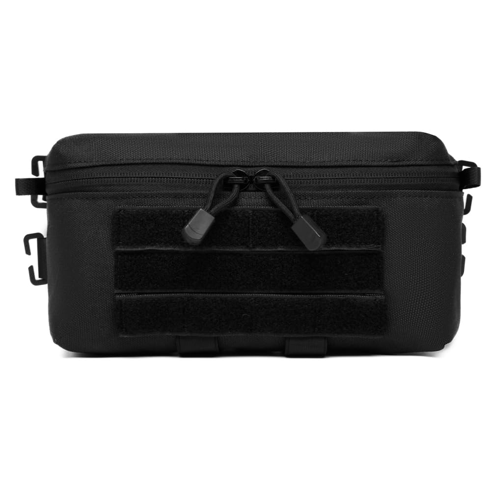 Molle Borsa Tripla Tattica Per Riviste - Nylon Impermeabile, Leggera, Per Caccia, Campeggio Ed Escursionismo - 23x15x3 Cm