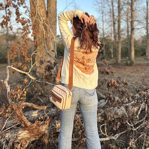 Image of Wrangler Crossbody Bag for Women Multi Pocket Crossover Bag Shoulder Pursea with Adjustable Strap