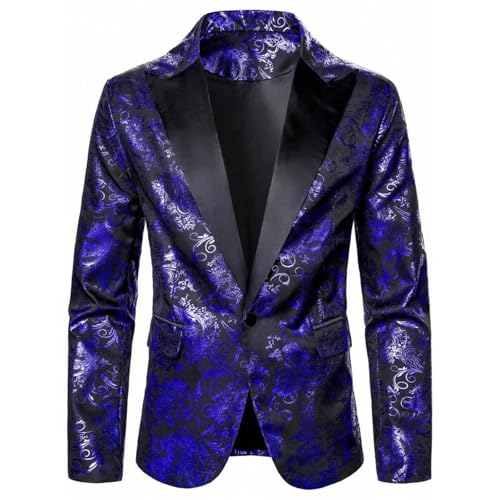 Mens Floral Suit Jackets Paisley Shawl Lapel Suits Blazer Jacket Sports Coat 2025 for Party,Dinner,Prom,Wedding