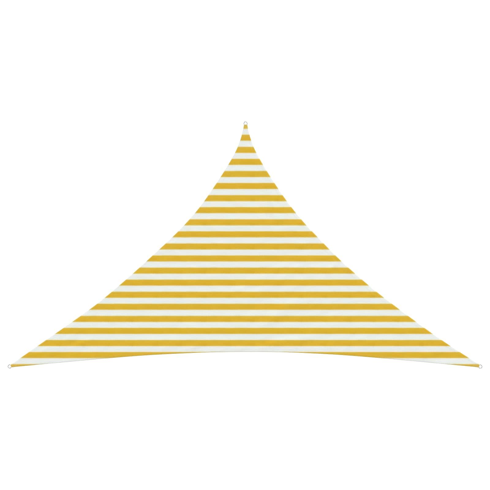 Voile d'ombrage triangulaire - 4 x 4 x 5,8 m - En tissu HDPE respirant - Pour terrasse, jardin et balcon - Bâche coupe-vent avec anneaux en D en acier inoxydable
