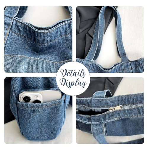 Bolso Tote Denim personalizado con bordado miniatura 4