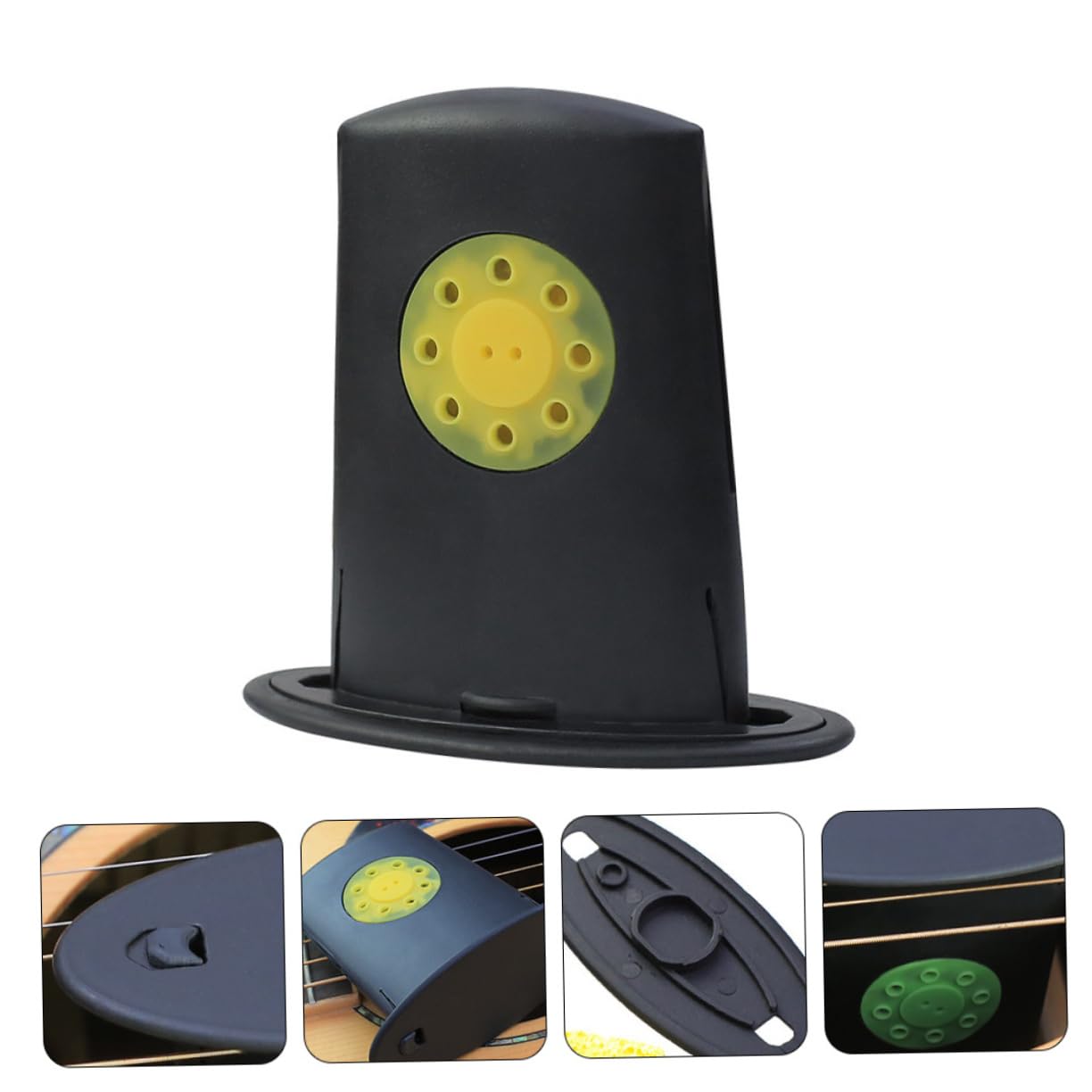 Abaodam Mini Humidificador De Guitarra (3 Unidades) Para Panel De Guitarra Con Orificio De Sonido Humidificador Portátil Regulador De Humedad De Guitarra Plástico Resistente.