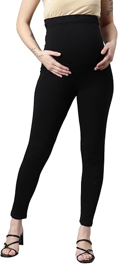 CEE 18 Pre & Post Pregnancy Seamless Stretchable Legging for Women | 95% Cotton 5% Spandex | Anti Bacterial |Anti Static |...