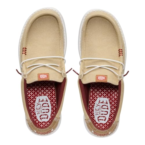 Image of HEYDUDE Men's Wally Fabricated Leather Wide | Men's Shoes | Men Slip-on Loafers | Comfortable & Light-Weight