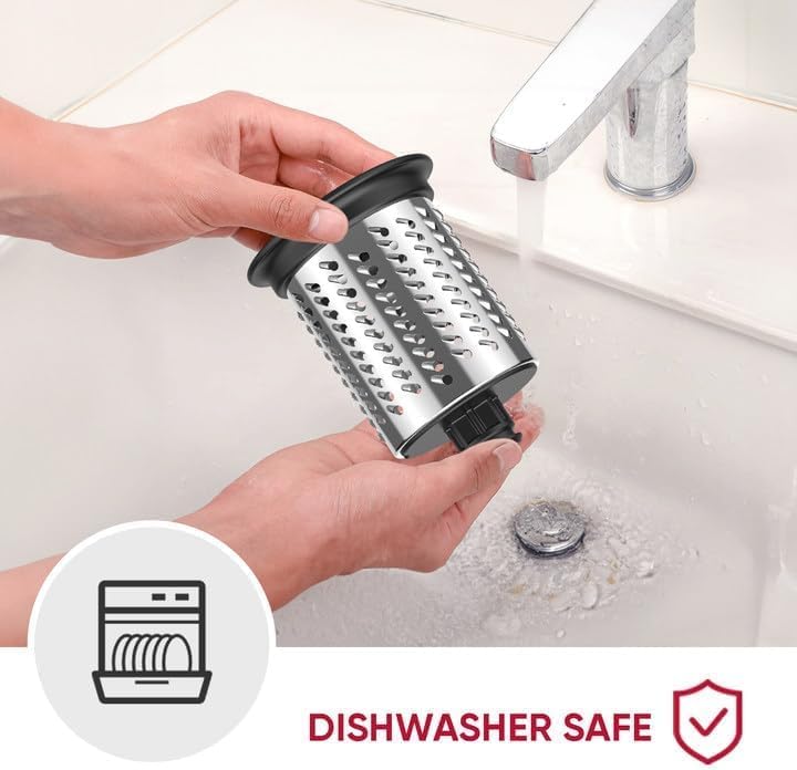 Miniatura 6 de Accesorio rebanador triturador de acero inoxidable para batidora de pie KitchenAid, máquina de ensalada con rebanadora de verduras, fabricante de