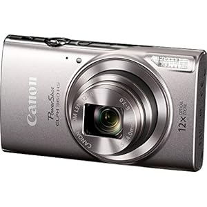 Canon PowerShot ELPH 360 Digital Camera w/ 12x Optical Zoom and Image Stabilization – Wi-Fi & NFC Enabled (Silver)