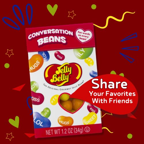 Valentine's Day Classroom Exchange Candy Conversation Jelly Beans, Text Me, Hugs, Xoxo, Individually Wrapped Valentines Gift Set, 1 Ounce Each, Pack Of 3 #TOP4