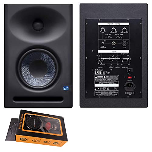 Presonus Eris E7 Xt 2-Way Active Studio Monitors With Ebm Wave Guide 6.5 Inches Reinforced Woofer 130 Watt, Class Ab Bi-Amplification And Gravity Phone Holder Bundle #TOP15