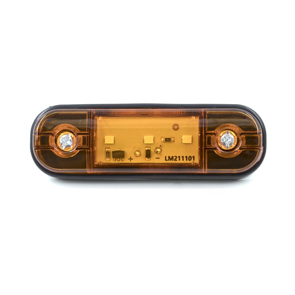 20x24V 12V 3SMD kierunkowskaz samochodu hamulec tylne światło ostrzegawcze lampa tylna ciężarówka przyczepa boczne wskaźniki obrysowe(20x red)