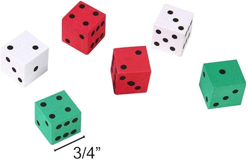 Miniatura 4 de ETA hand2mind Juego de dados de 3 colores ManipuLite juego de 72 unidades de 58 pulgadas