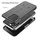 Tiflook for iPhone 16 Pro 6.3 inch Case with Kickstand & Belt Clip Holster, Heavy Duty Shockproof Armor Protective Rugged Woven Pattern Hard Plastic Phone Cover for iPhone 16 Pro 6.3
