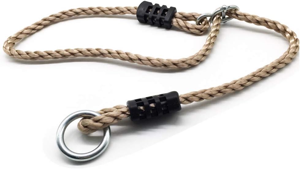 DOCHY Tree Swings Hanging Straps 5 feet Outdoor Hammock Straps, Adjustable Safer Nylon Rope Extension Conversion Rope Suspension Kit (Brown)