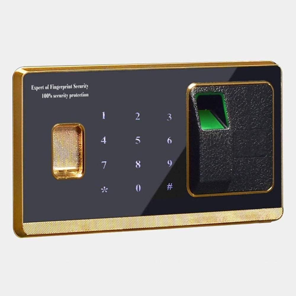 ZLLFHS Safes Safes Home Invisible Fingerprint Password cm Home Office Deposit Anti-Theft Wall Electronic Deposit 35 * 25 * 25Cm Safe,Black