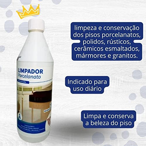 Limpador de Porcelanato Limpa e Conserva Pisos Frios 1L W&W