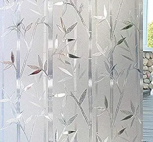 Vicinity Bedroom Privacy Window PVC Sticker Frosted Glass Film Waterproof Vinyl Sheets Privacy Frosting Sticker Window Film for Front Door, Bathroom, Sidelight (Fros-02_24X36)