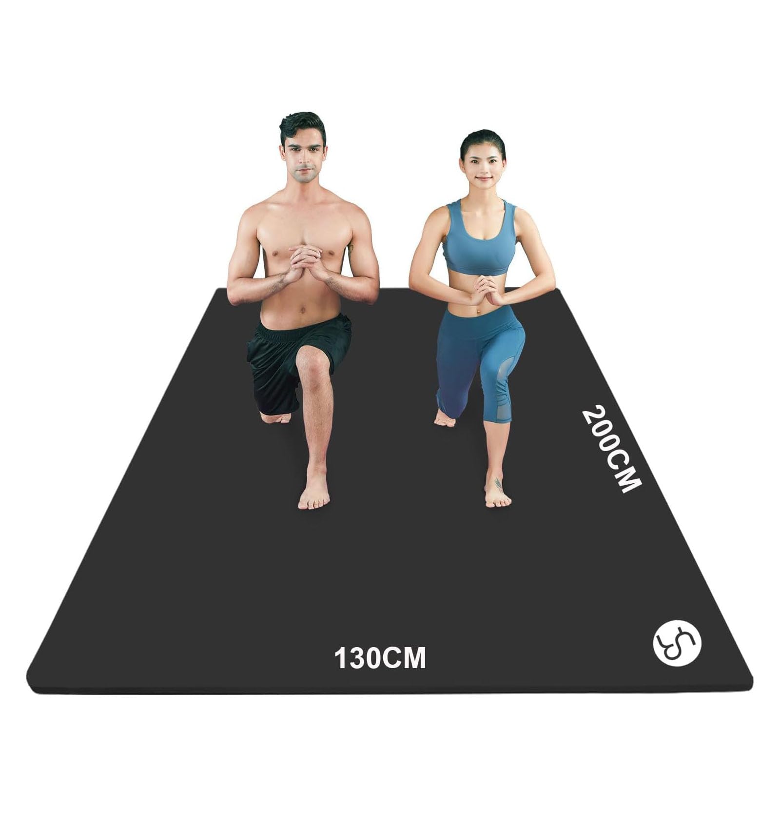 RYTMAT Tappetino Palestra Grande 200x130cm Spesso 15mm/10mm NBR Tappetino Yoga Mat Antiscivolo Tappetino Fitness Pilates Ginnastica Esercizi Addominali
