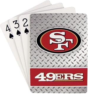 PRO SPECIALTIES GROUP INC San Francisco 49ers Playing Cards Diamond Plate