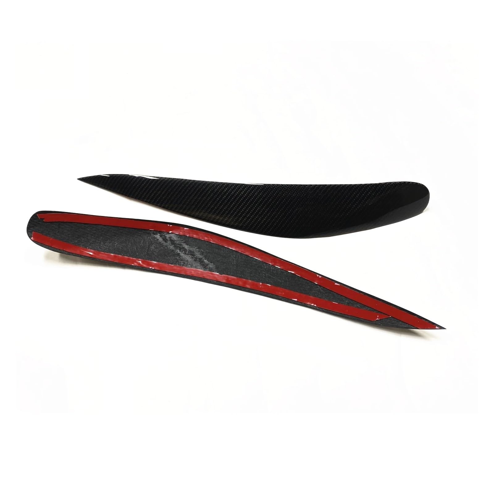 2 szt. Reflektor wykończenie brwi przedni reflektor samochodowy pokrywa lampy naklejka brwi reflektor powieka Compatible With 7 Series F01 F02 F03 F04 2008-2015