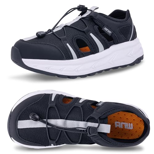 Mens Wide Toe Summer Sandals Closed Toe Shoes Hiking Sandal Outdoor Athletic Recovery Walking Shoes US 8-13