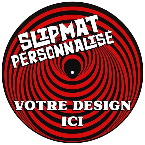 Slipmat en feutre imprimé personnalisé pour tourne-disque | Personnalisé avec image, design ou logo | Impression de qualité supérieure sur feutre souple...