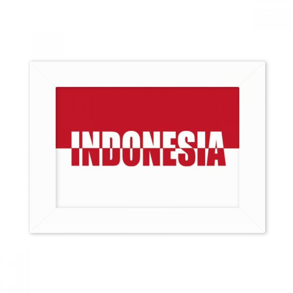 Cadre Photo Indonésie Blanc 5x7 Pouces pour Bureau et Décoration Intérieure DIYthinker