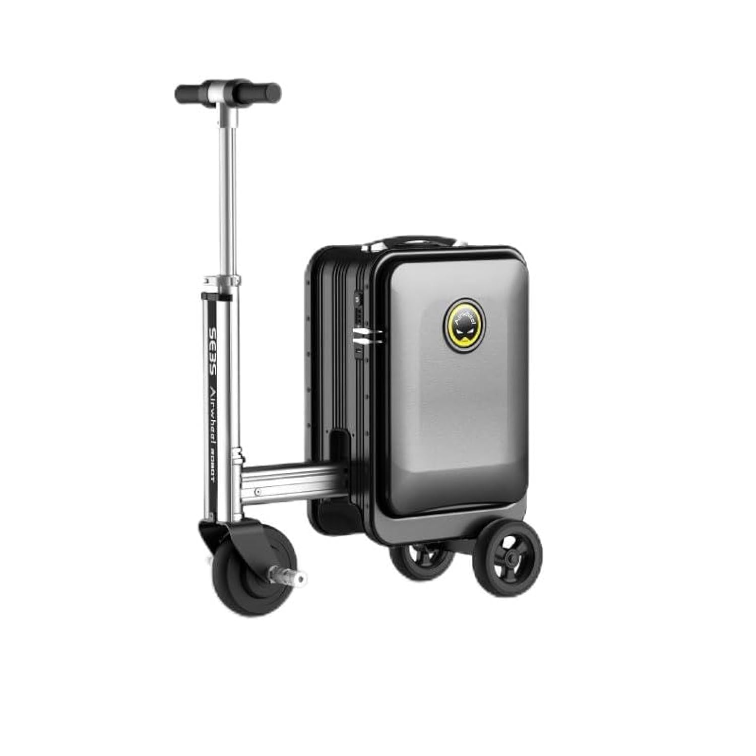 SE3S Electric Scooter Suitcase - Black | 20L Innovative Travel Luggage, Motorized Electric Luggage Scooter for Effortless Travel with Removable Battery | Official Dealer in UAE