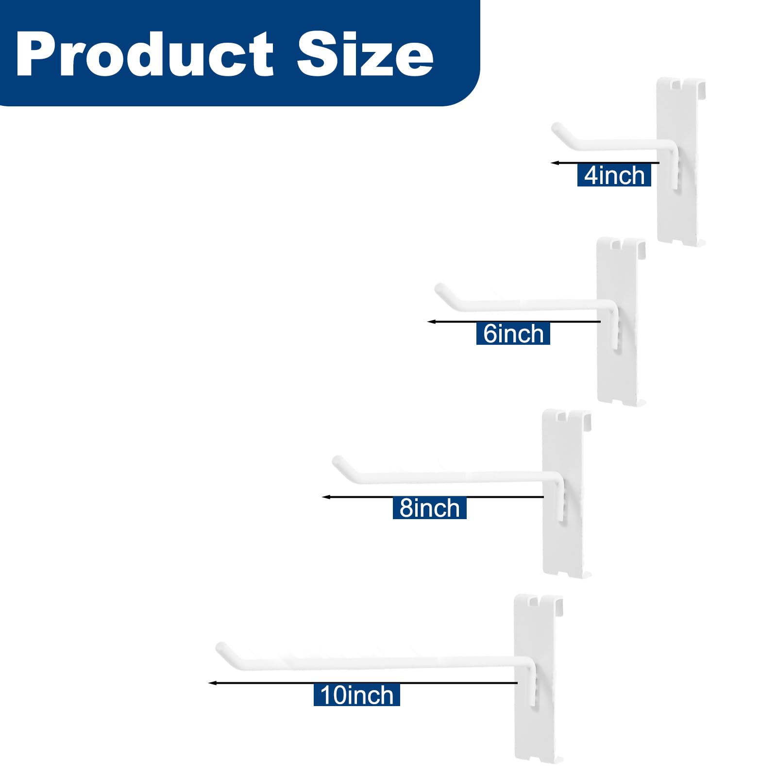 Polmart 25,4 cm, robust, Weiß, 84 Stück