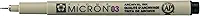 MARCADOR TECNICO NANKIN PIGMA MICRON 03 - PRETO -USO PROFISSIONAL