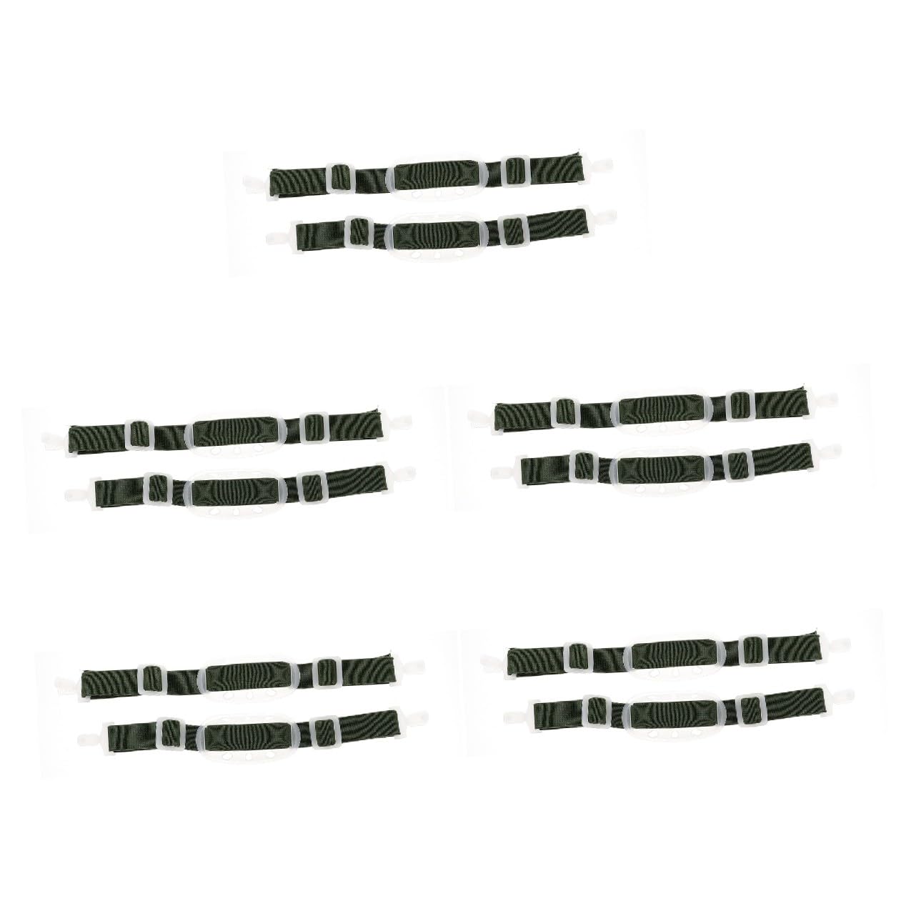 Homoyoyo 5 Series Accesorios Para Cascos Seguridad Correa Elastica Para Casco Correa Para Mentonera Elastica Para a De La Barbilla Del Verde El Plastico 2 Piezas X 5