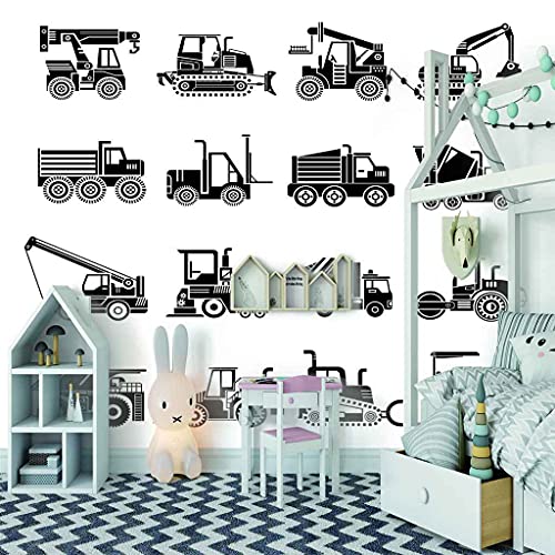 Mural Toile Papier Peint Voiture Noire 3D pour Rénover Facilement un Mur de Chambre