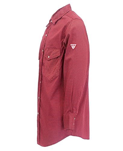 Image of TICOMELA Men's FR Welding Shirt Button-Down 7.5oz 100% Cotton NFPA2112 CAT2