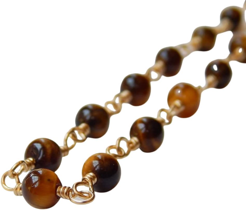 Tiger's Eye Necklace Gold Filled