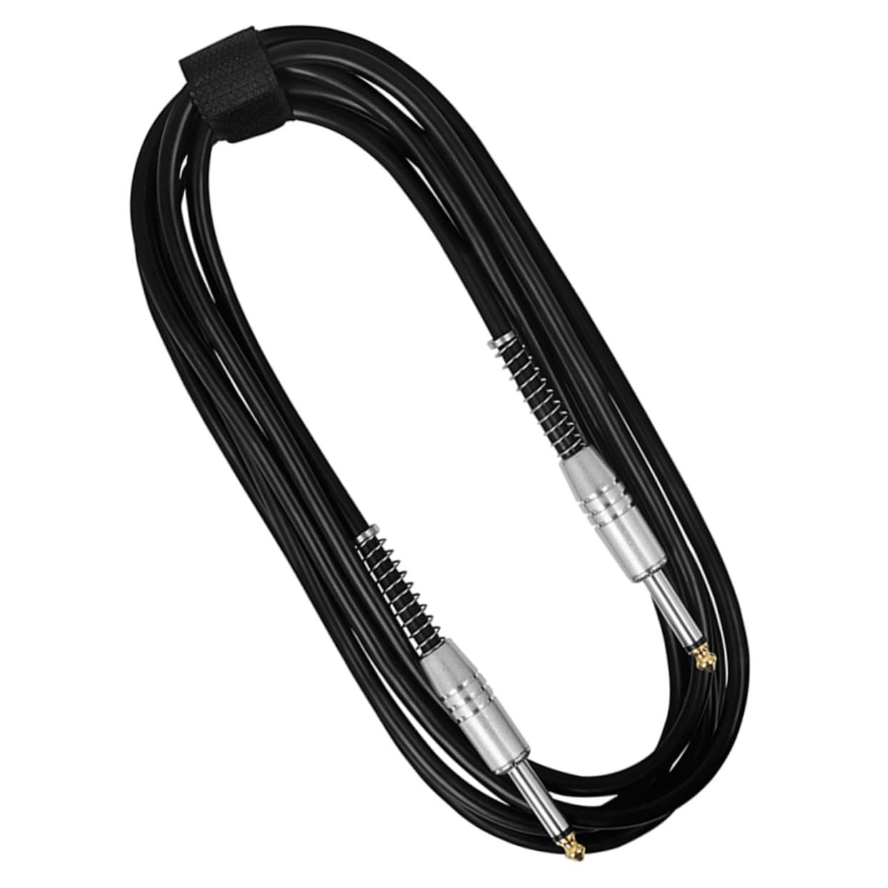 SUPVOX Guitar Patch Cable 10m Length 6.35mm Guitar Audio Cable Spring Bass Effect Cord for Musicians