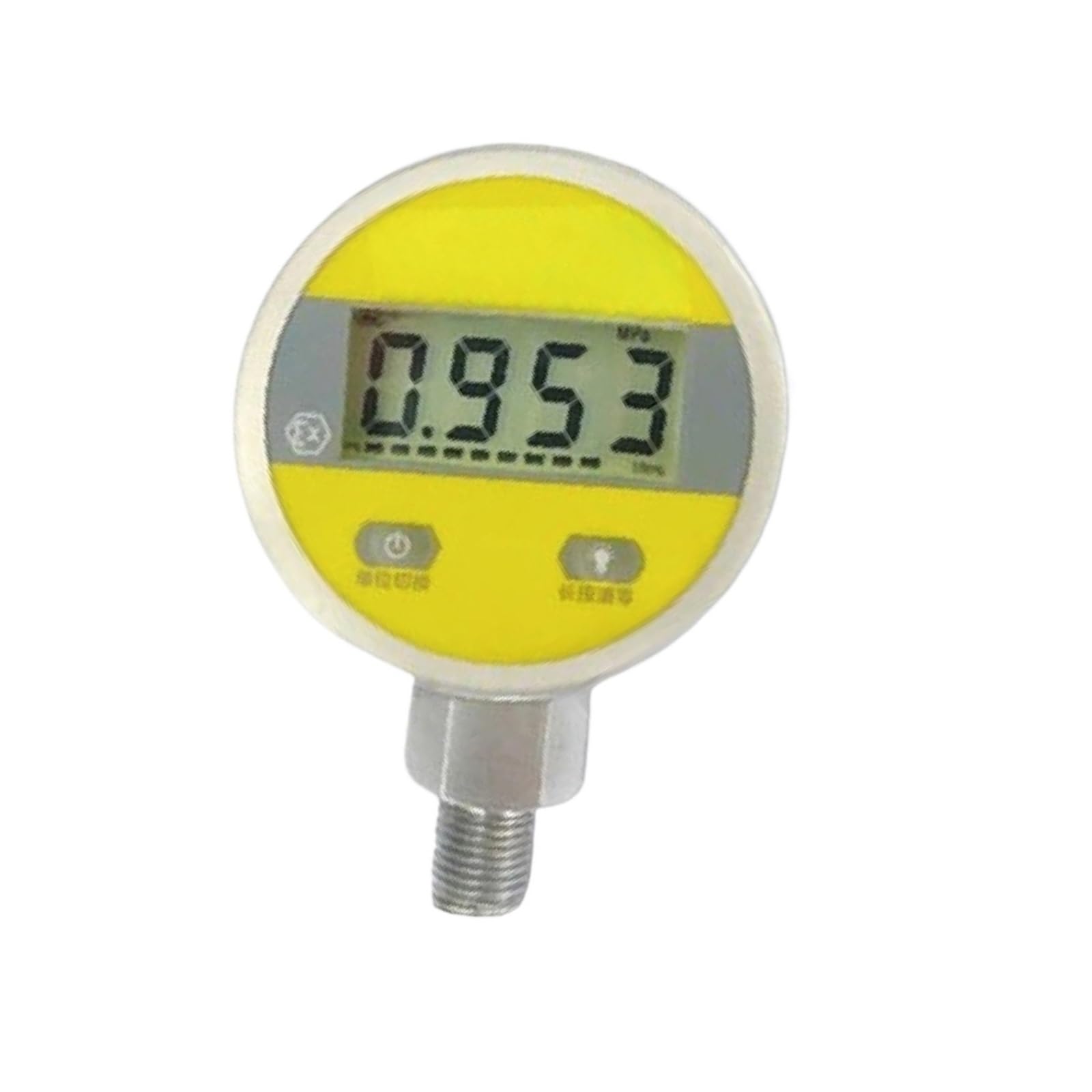 Digitales Manometer, MD-S260 Edelstahl-LCD-Manometer NPT1-2 Hydrauliksensor(0-1Mpa)