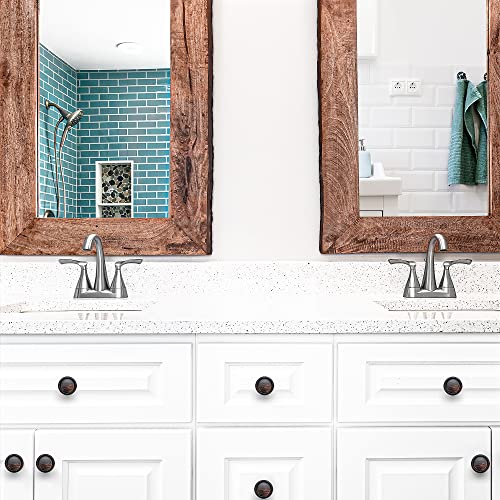 Image of Ravinte 5 Pack 1-1 /4 Inch Kitchen Cabinet Knobs Oil-Rubbed Bronze Zinc Pulls Door Handles for Dresser Drawers