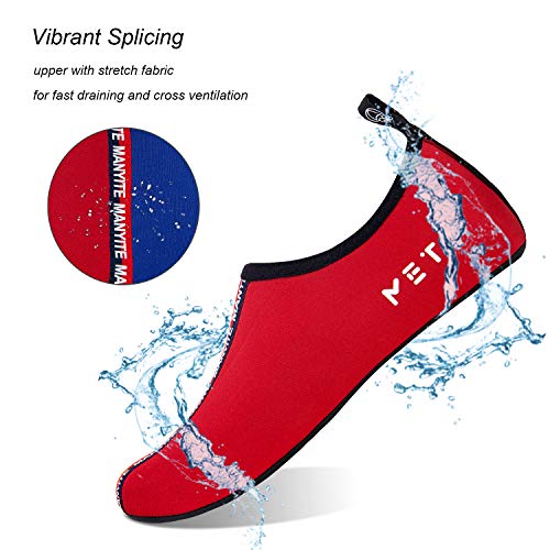 Image of WateLves Water Shoes for Womens Mens Barefoot Quick-Dry Aqua Socks for Beach Swim Surf Yoga Exercise New Translucent Color Soles
