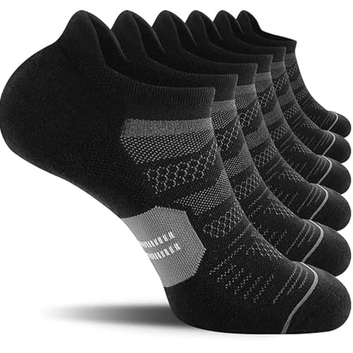 6 Pairs Men'S Summer Breathable Non Slip Ankle Boat Socks Running Outdoor Fitness Sport Socks3