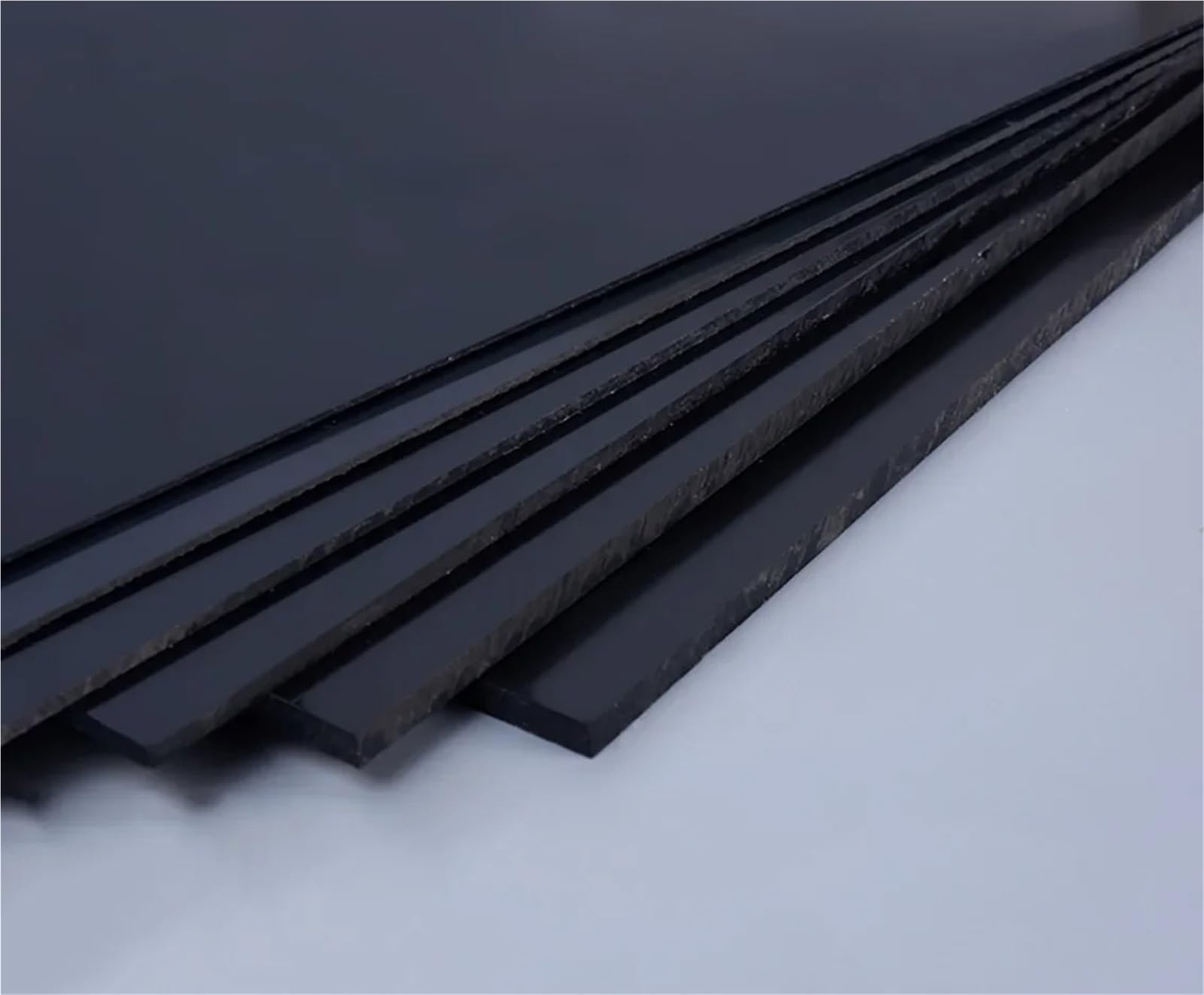 ABS-Kunststoffplatten 1 Stück schwarze ABS-Kunststoffplatte, 100 x 200 mm, 300, Modellblattmaterial for DIY-Modellteil-Zubehör, Dicke 1/1,5/2/3/4–30 Bastelarbeiten
