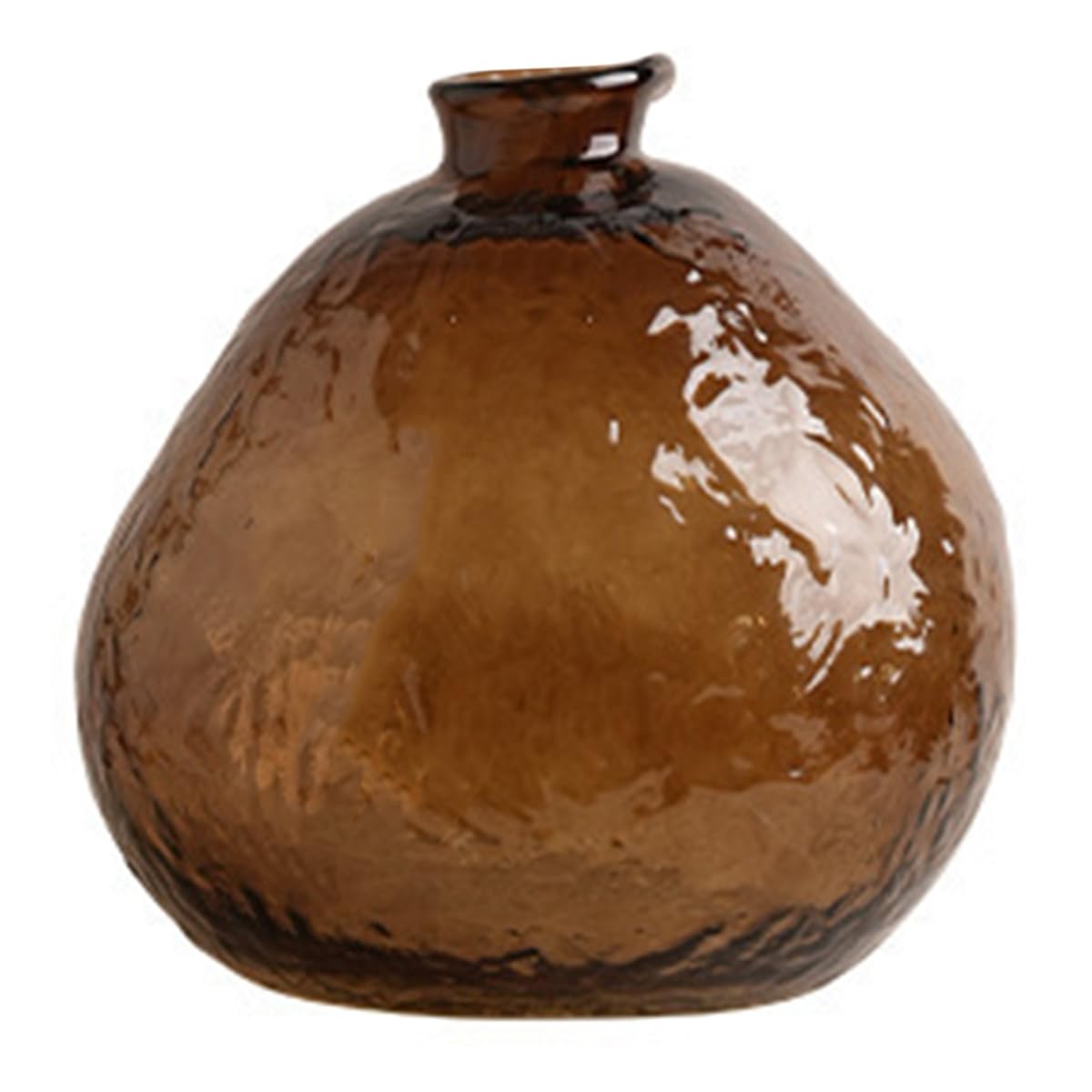UDSKNV[KSL Minimalist Brown Glass Vase Floral Vases Hydroponics Plant Pot Table Decoration Flowers Arrangement Room Aesthetic Decor