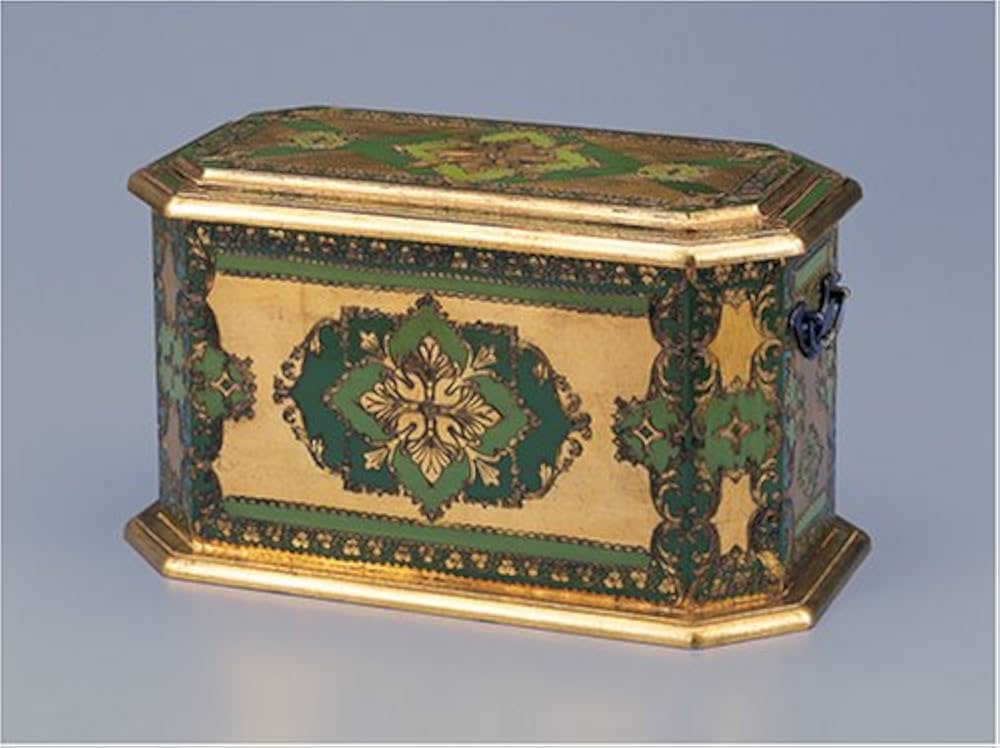 イタリア金箔工芸 デコ フィオレンティーノトレイ木製 BJ183