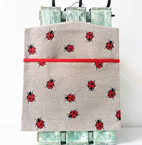Linen Cotton Peg Bag Peg Storage Clothespin Bag Lady Birds