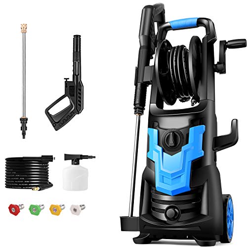 Power Washer WHOLESUN 3600PSI Pressure Washer 2.6GPM 1900W Electric Power Washer with 4 Nozzles Best for Cleaning Homes, Cars, Driveways, Patios, Fences, Garden