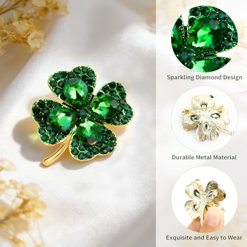 Image of Heart Brooches and Pins for Women Vintage Rhinestone Brooch Lapel Pins for Women Wedding Dress Suit Jewelry Gift Accessories