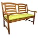 Produktbild IND-70405-AUGB2 Bankauflage Relax, Polsterauflage mit Kreissteppung, 114 x 41 x 5 cm, Apfelgrün