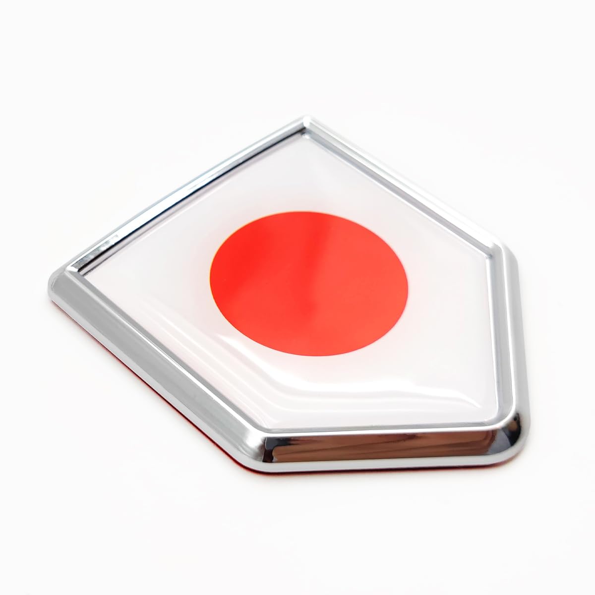 Emblema de Japón Overdecor cromado para parachoques de coche kit de 2 calcomanías de bandera 6
